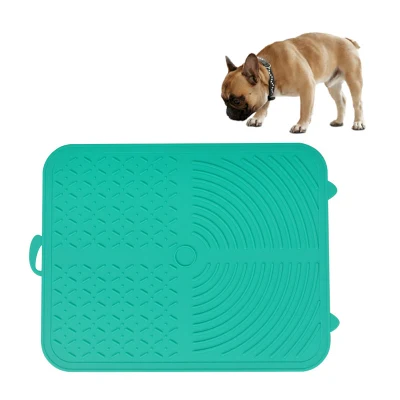 Tapis de léchage pour animaux de compagnie personnalisé en gros, mangeoire pour chat et chien, tapis à lécher Eco