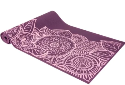 Tapis pliable de yoga de PVC de logo fait sur commande écologique d'anti glissement de forme physique