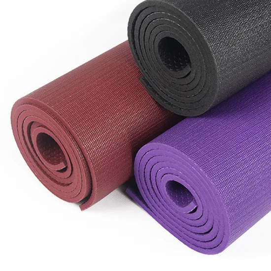 Tapis de yoga prix d'usine en Chine, logo personnalisé, tapis de yoga de haute qualité avec TPE